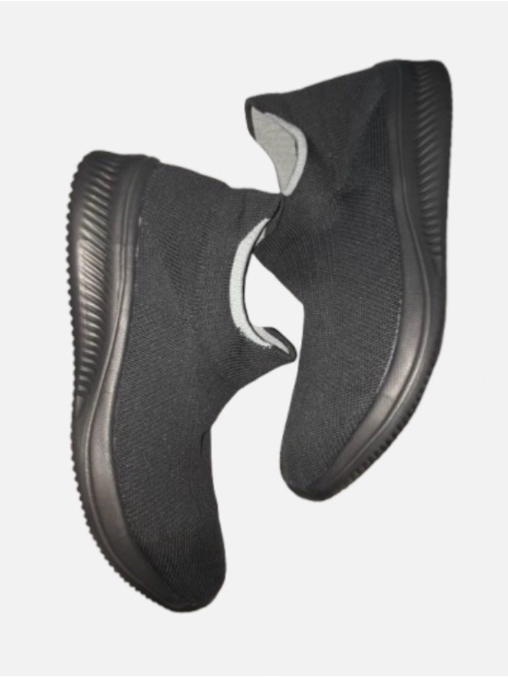 Charcoal Grey Women’s Knit Slip-On Sneakers - Size 7.5